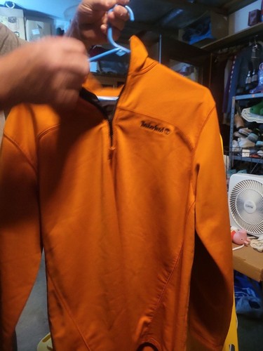 Timberland orange half zip - orange, half-zip